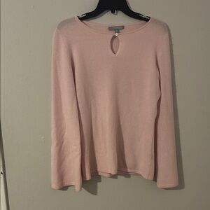 Neiman Marcus Cashmere Blush Sweater